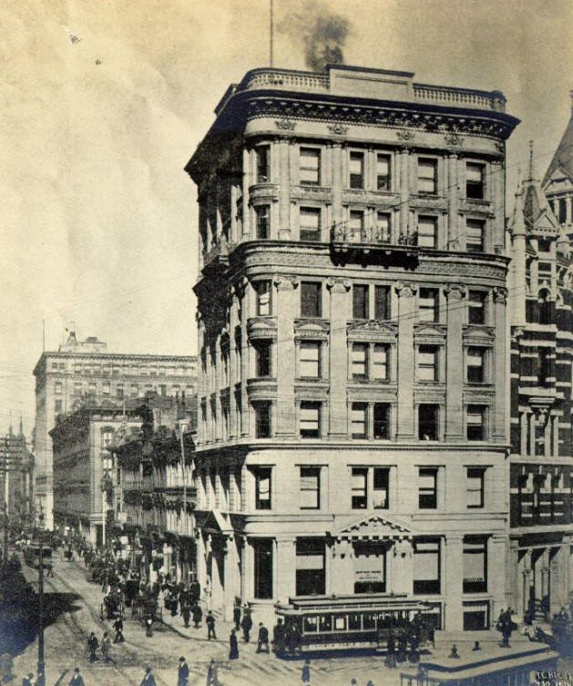 #93 Montgomery Street from Market, 1896