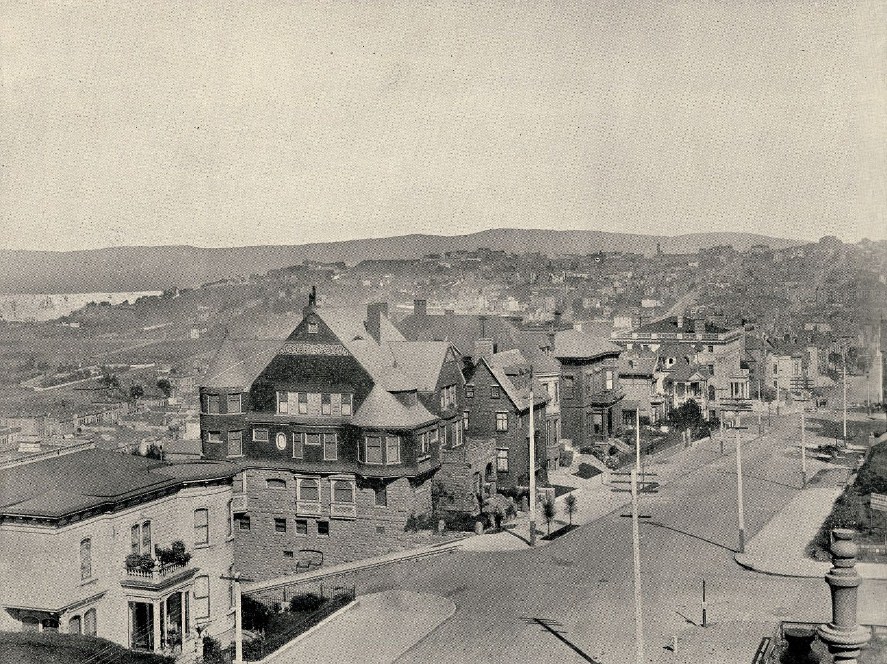 #94 View from Broadway, Corner Webster Street, Looking East, circa 1897