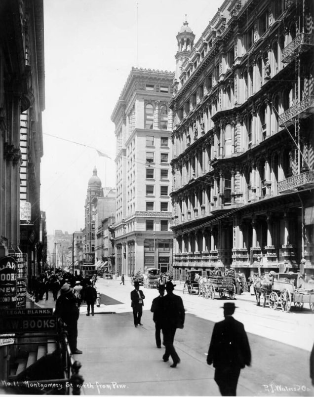 #102 Montgomery Street north from Pine, early 1900s