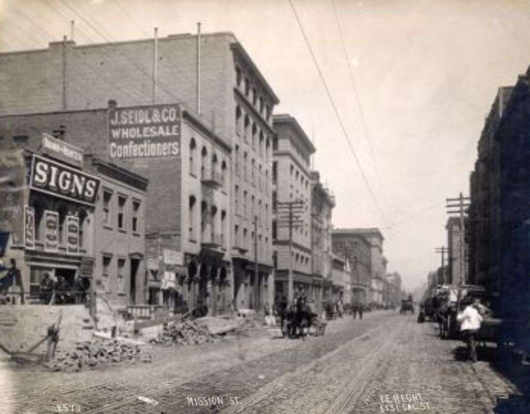 #123 Mission Street, between Second and Third streets, possibly 1903