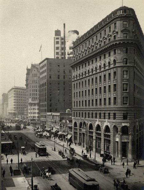 #30 Market at Post Street in the 1910s.