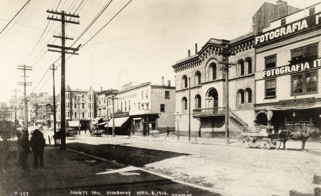 #40 County Jail, Broadway, April 2, 1906.