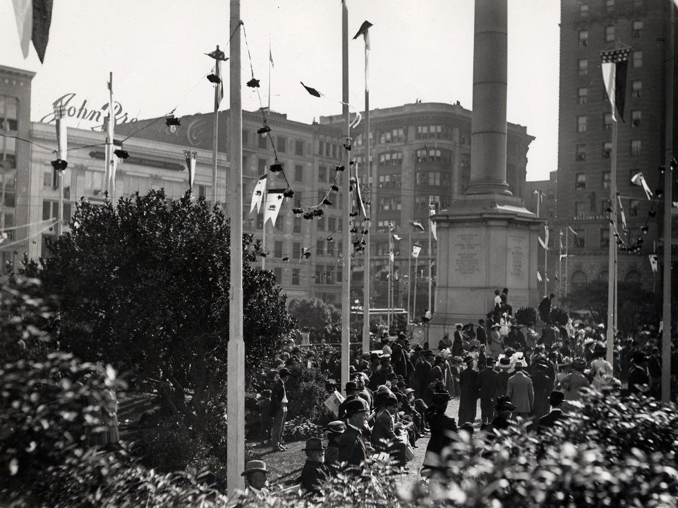 #42 Crowd at unknown event in Union Square, circa 1910.