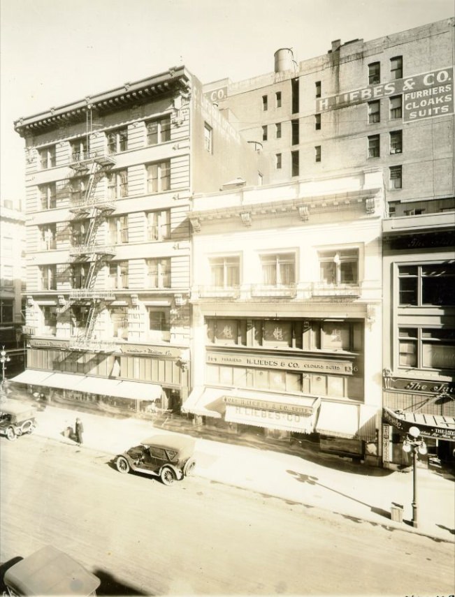 #48 Grant Avenue near Post Street, circa 1918.