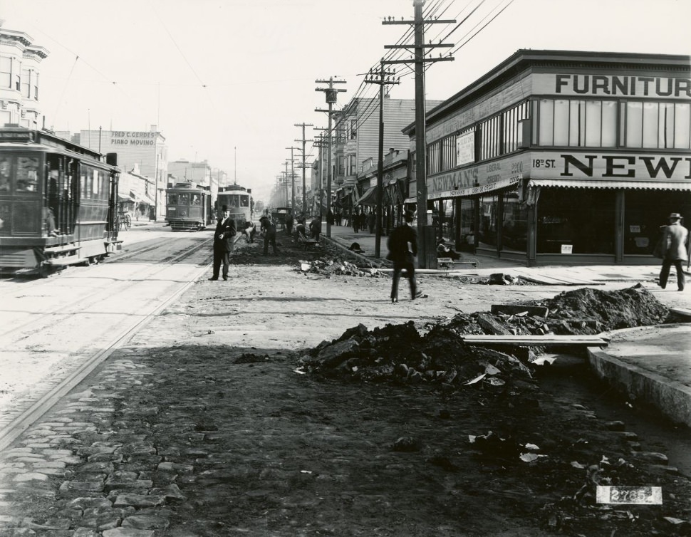 #88 Mission Street at 18th, 1910.