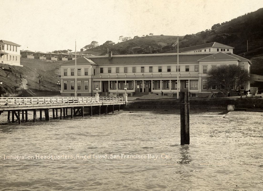 #117 Immigration Headquarters on Angel Island, San Francisco Bay, 1928