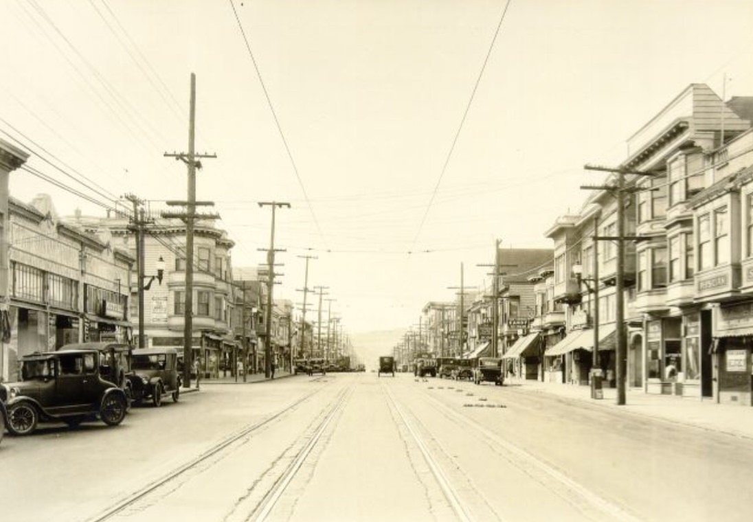 #157 Mission Street at Excelsior, 1928
