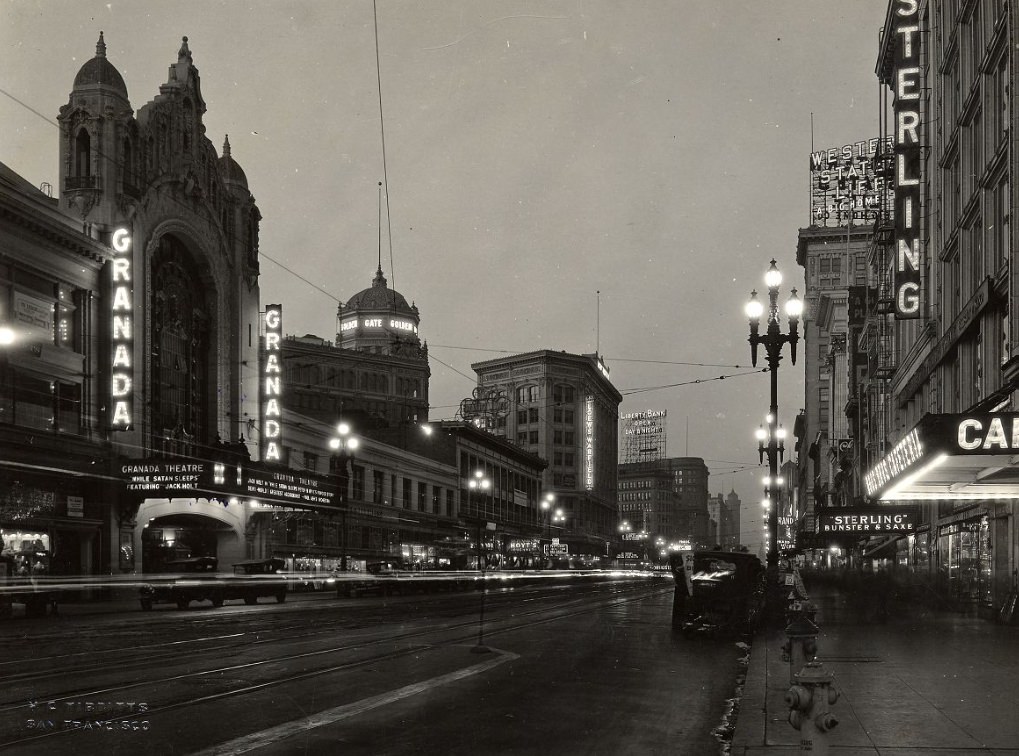 #171 Market Street near Granada Theater in the 1920s