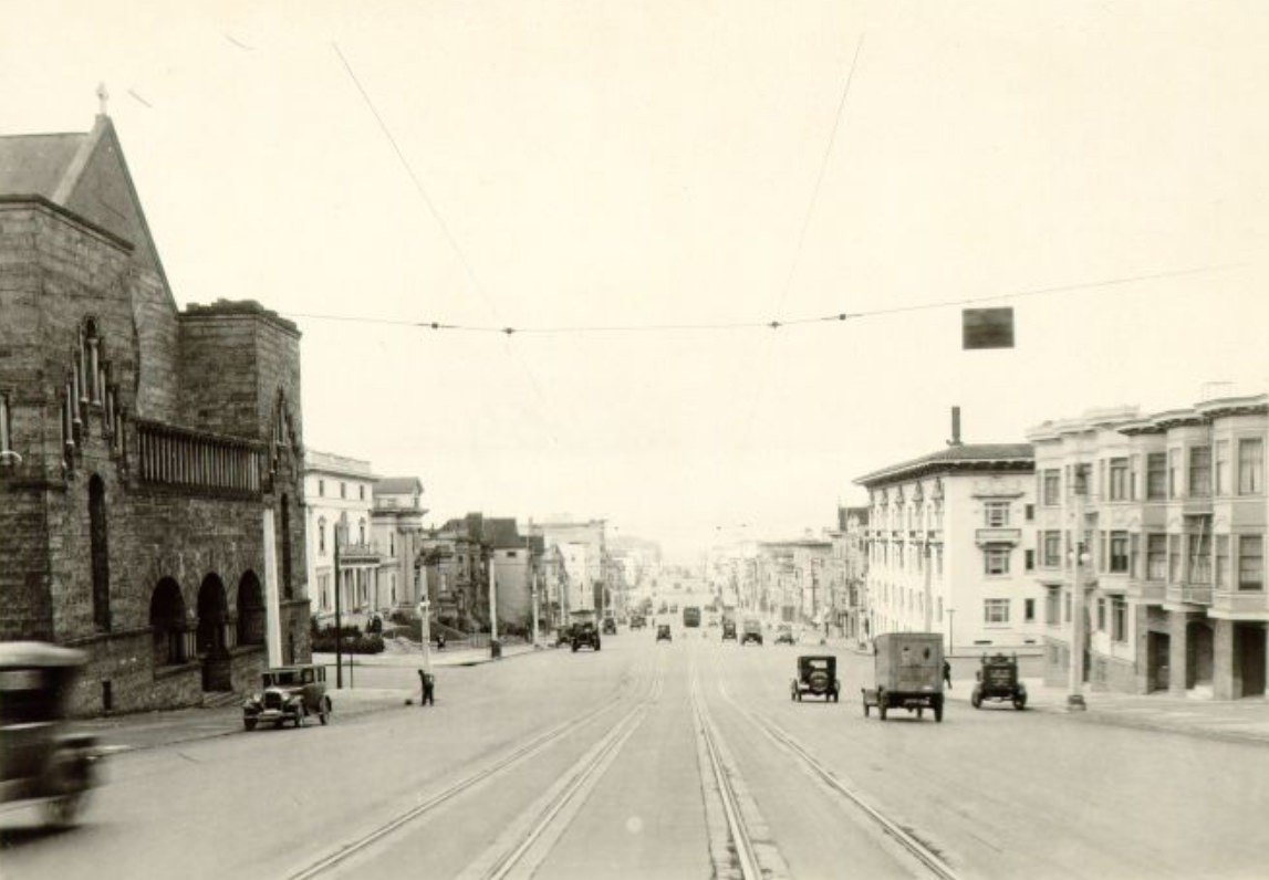 #7 Van Ness Avenue at Broadway, 1926