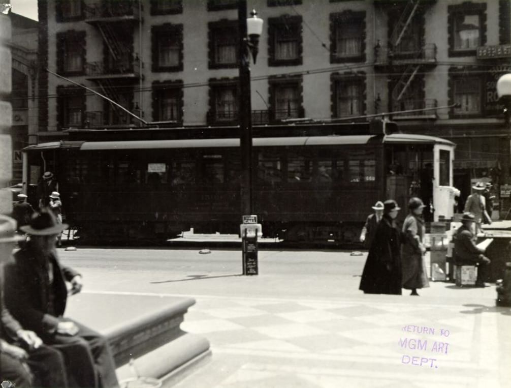 #48 Streetcar on Mission Street, 1928