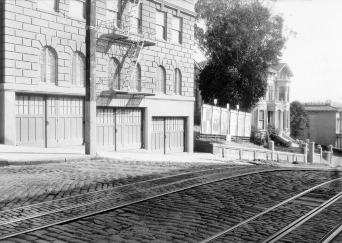#218 View of California Street looking east from Gough, 1926