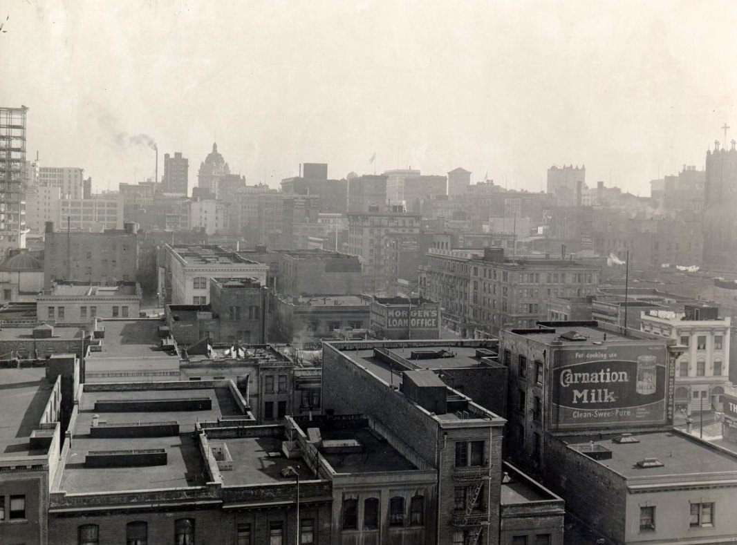 #29 View of San Francisco, looking south from the Hall of Justice in 1921.