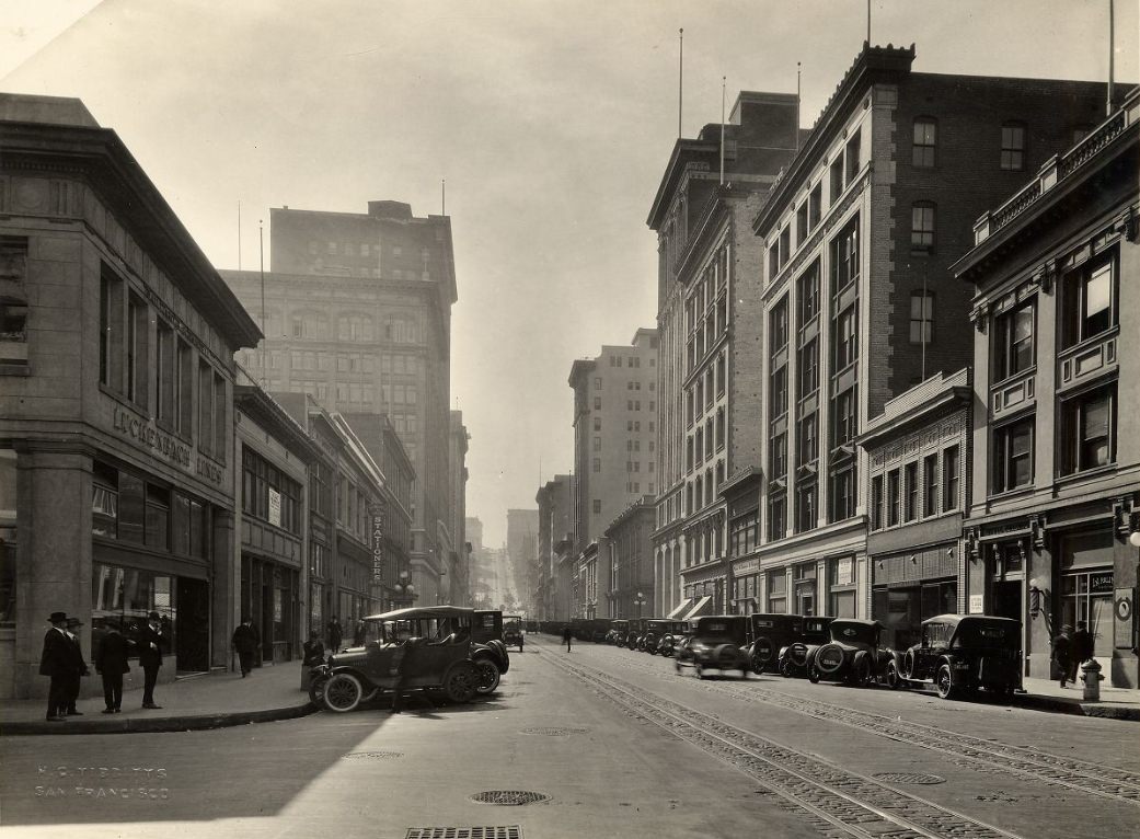 #112 View of California Street looking west, circa 1920