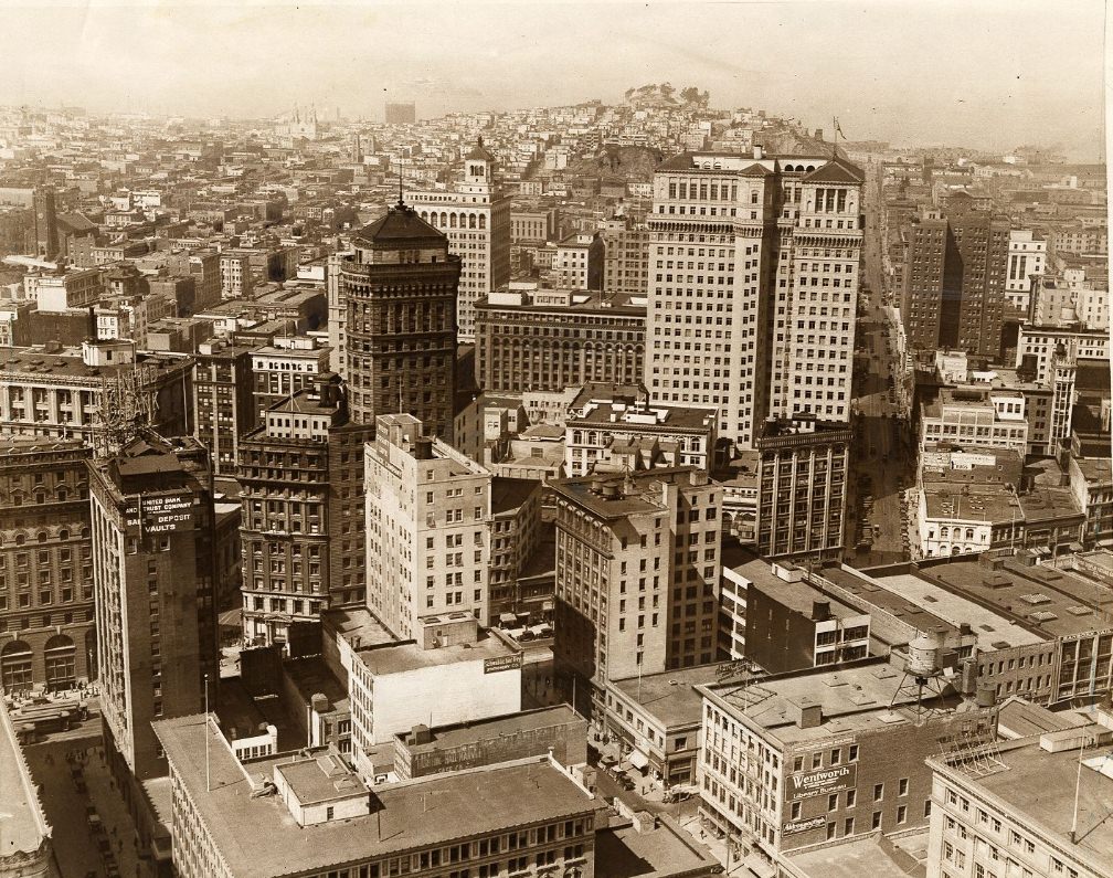 #114 View of downtown, 1925