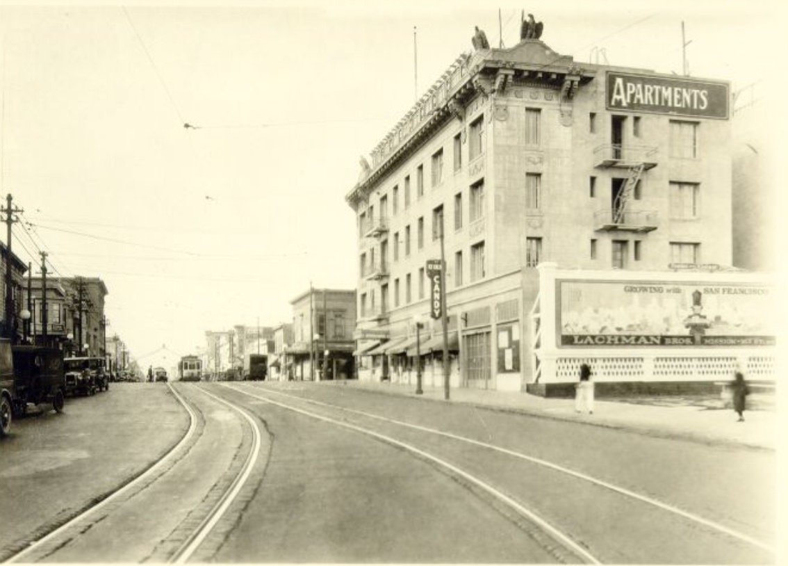 #135 Mission Street near Army, 1927
