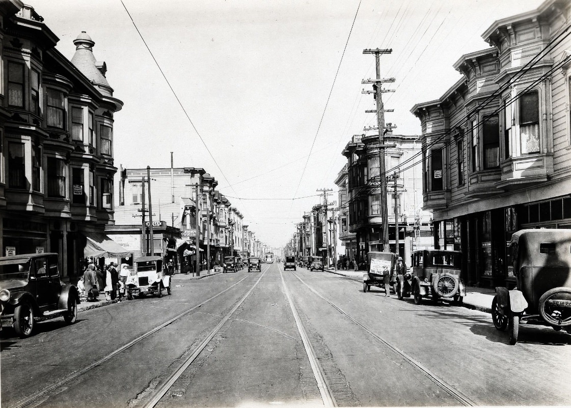 #142 McAllister Street near Buchanan, 1927