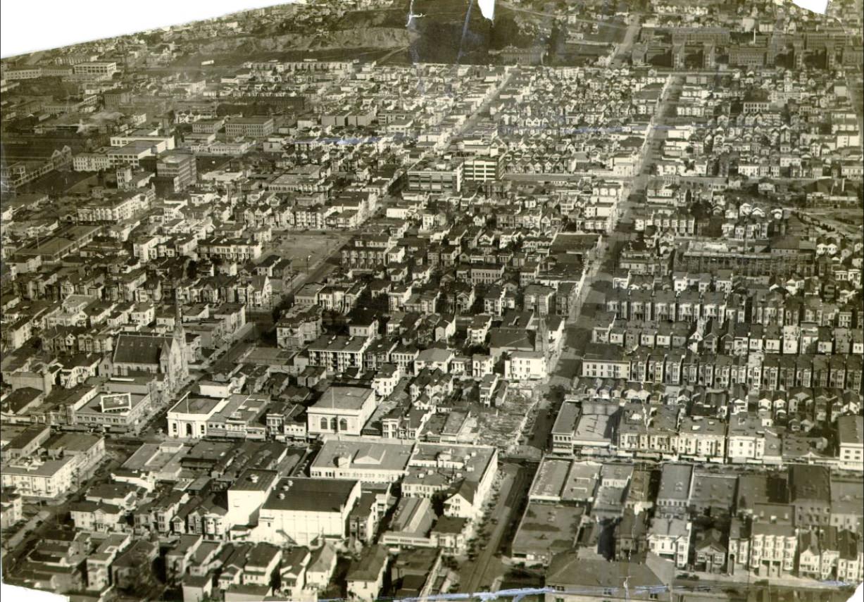 #37 Looking east from Mission and 22nd Street in 1927.