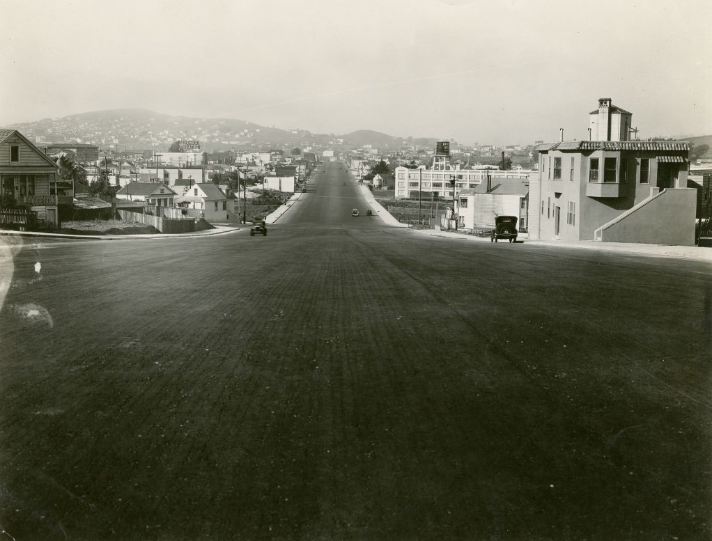 #152 Bayshore Highway north from Wheat Street, 1929