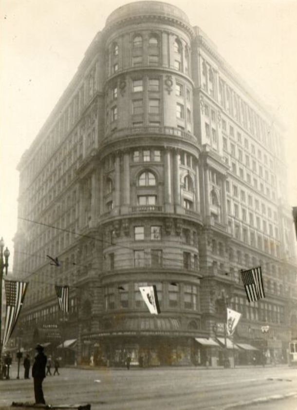 #176 Market Street, Flood Building in the 1920s