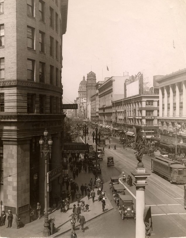 #216 Market and Turk Street in the 1920s
