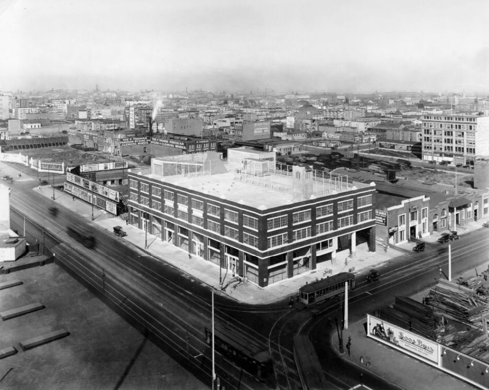 #59 Aerial view of Market Street in 1920.