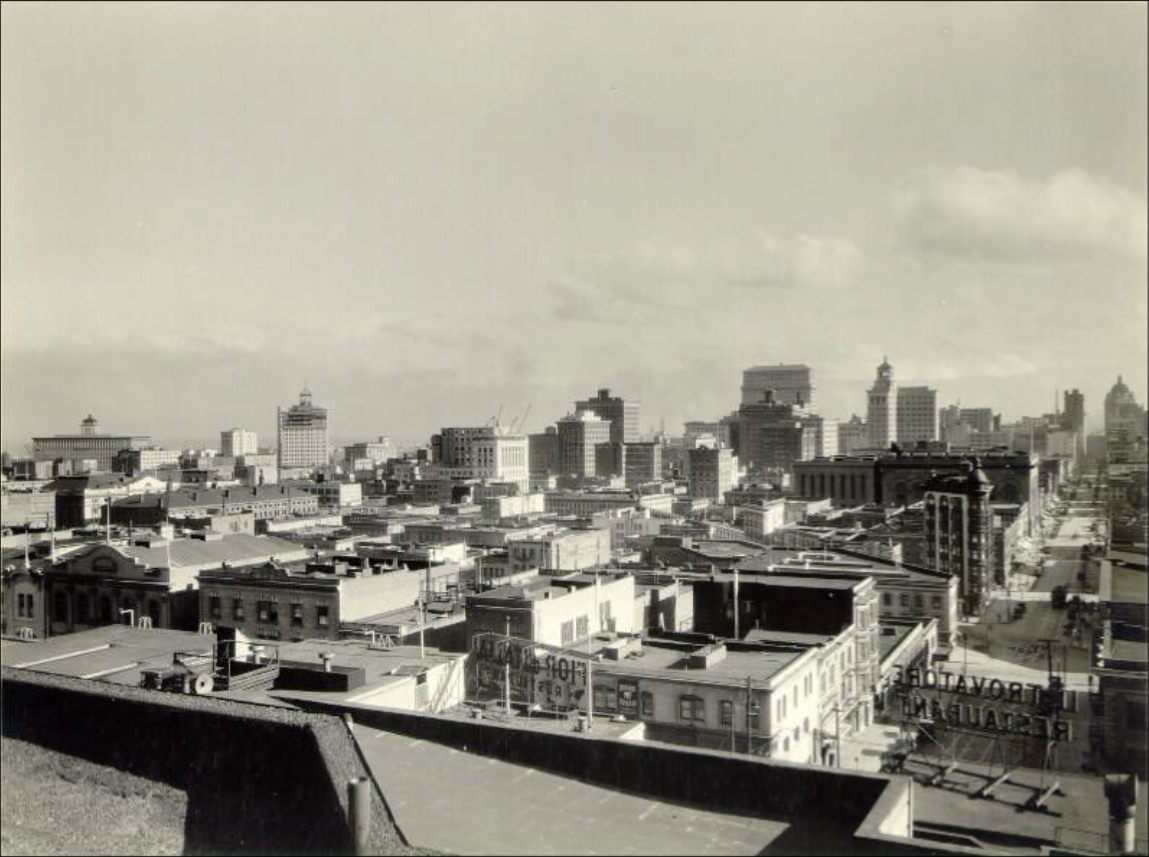 #61 View of downtown in the 1920s.