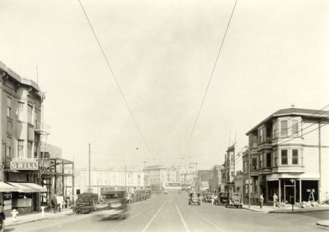 #64 Mission Street at Precita in 1926.