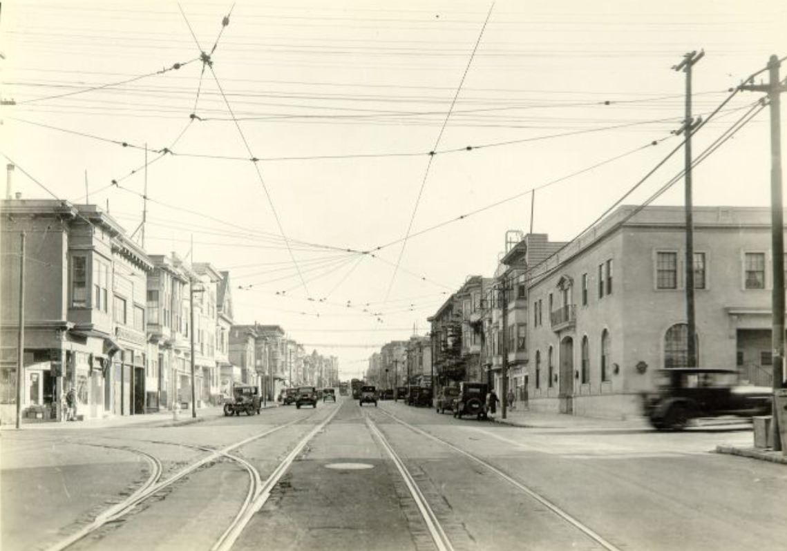 #79 O’Farrell Street at Divisadero in 1926.