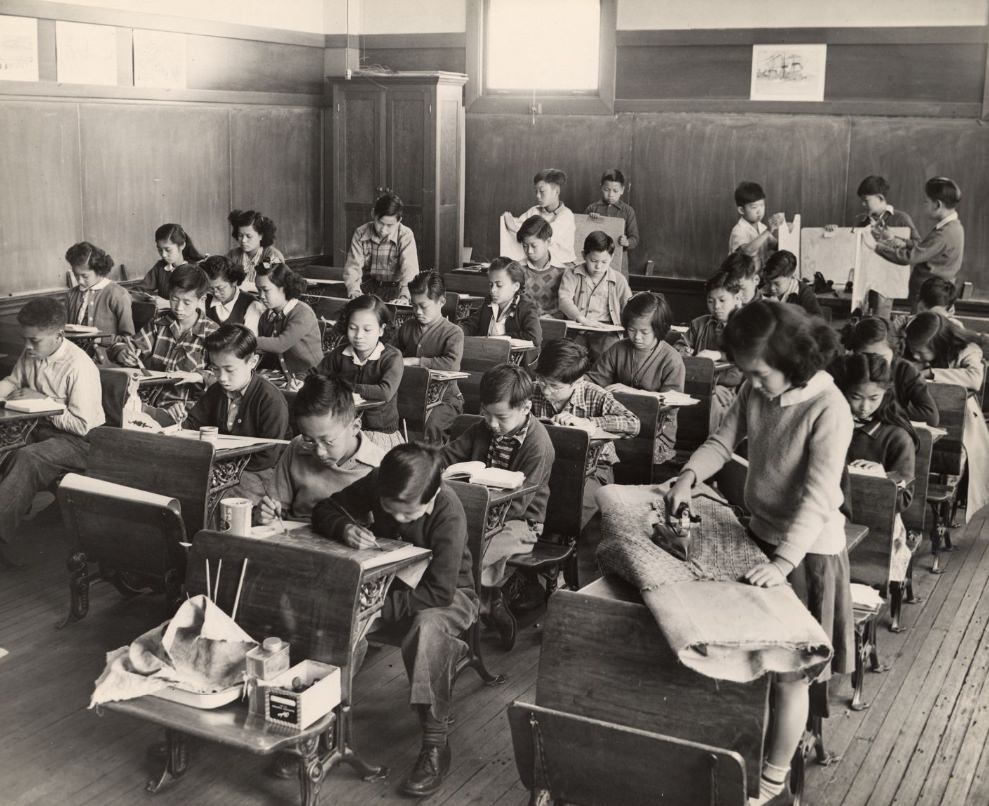 #9 Arts and crafts class at an unidentified school in the 1930s