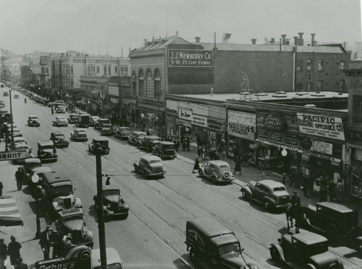 #132 2600 block of Mission Street in the 1930s