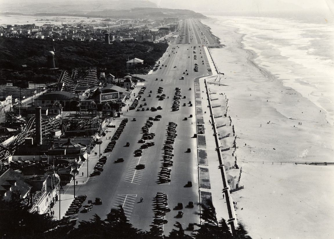 #163 Ocean Beach, Great Highway, and Esplanade, 1930