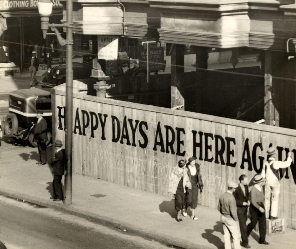 #16 Exterior of building being remodeled into a tavern at 4th and Mission Street, 1933