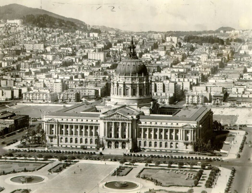 #192 Civic Center from Taylor Hotel, 1930