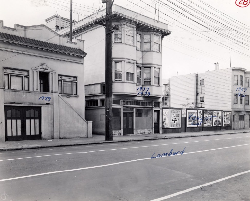 #200 1900 block of Lombard Street, 1939