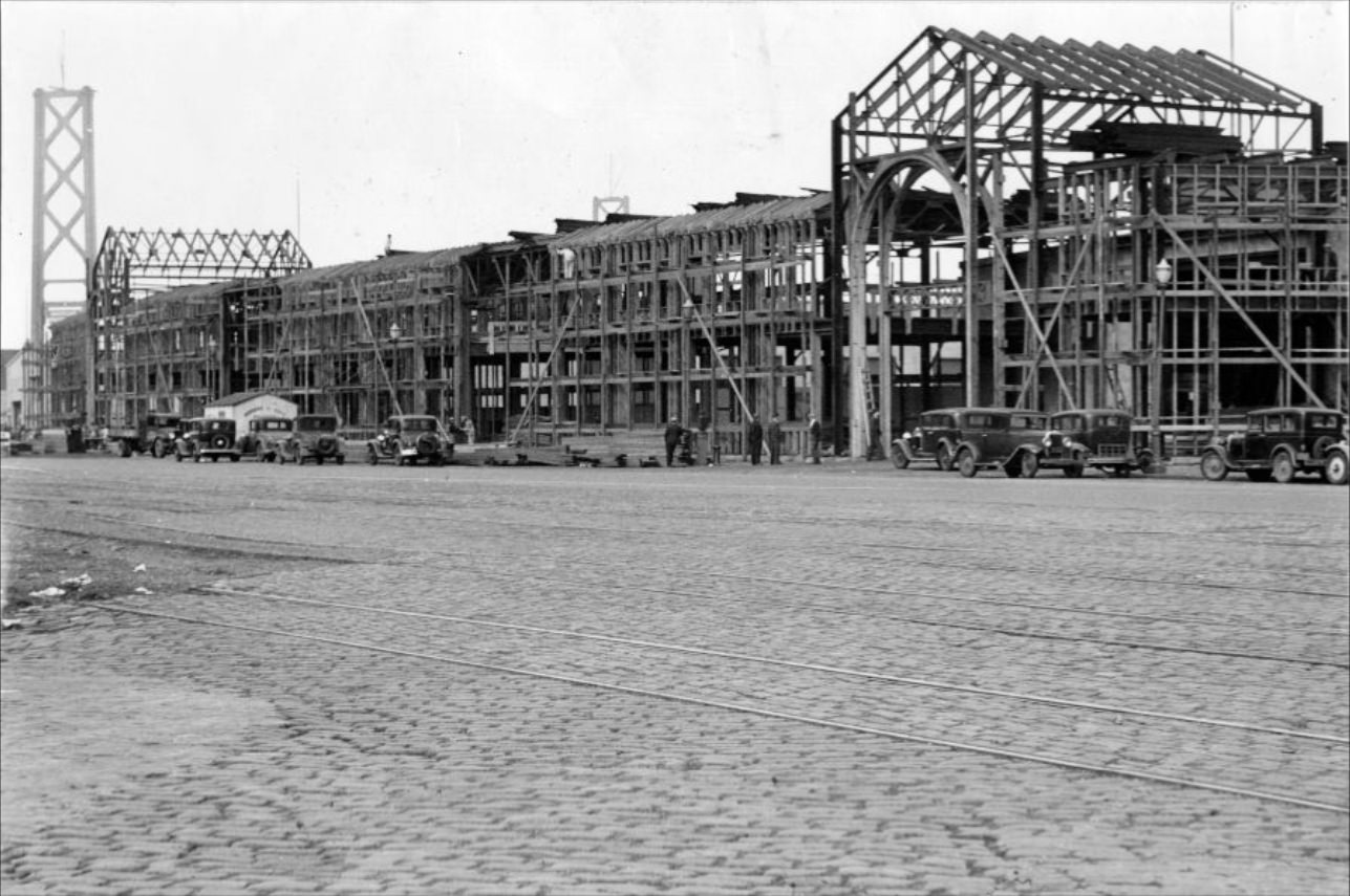 #19 Piers 42, 38, and 40 being constructed, 1935