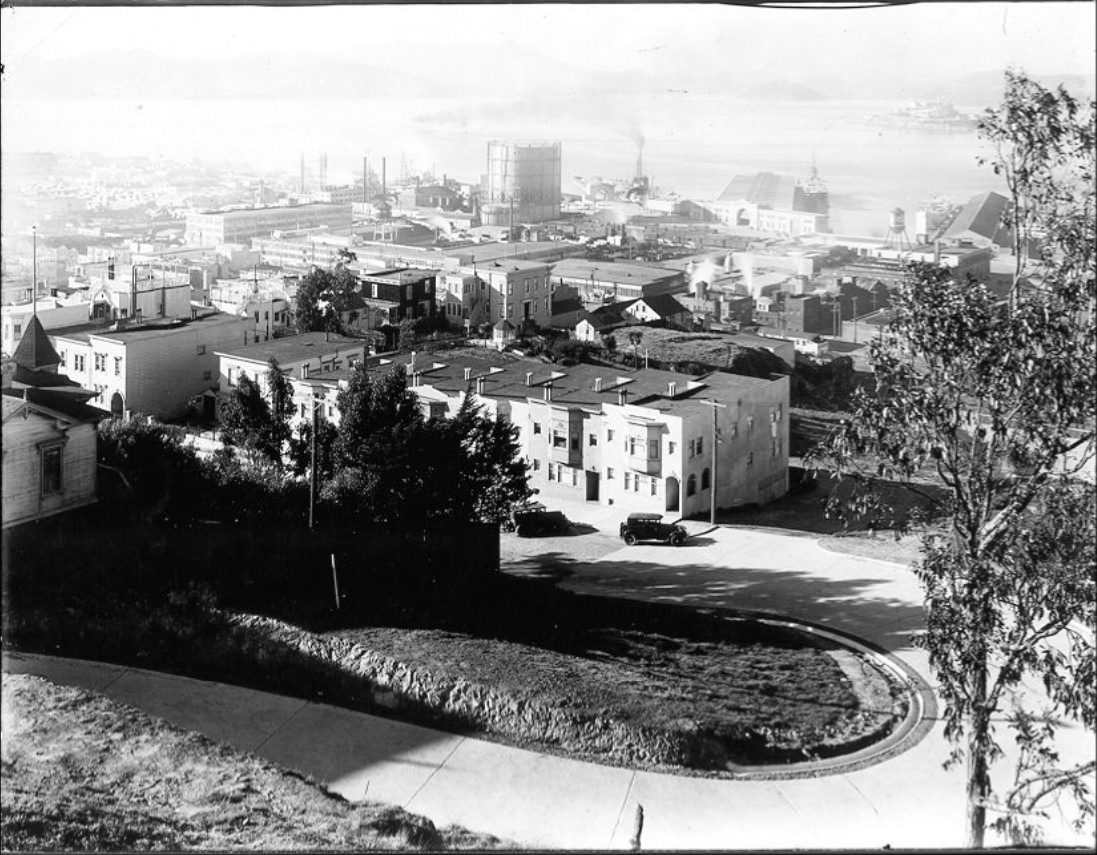 #34 View of the bay from Telegraph Hill in the 1930s