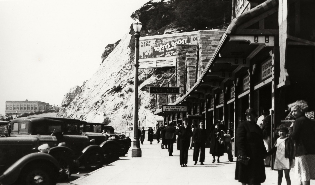 #38 Storefronts at Ocean Beach, 1930