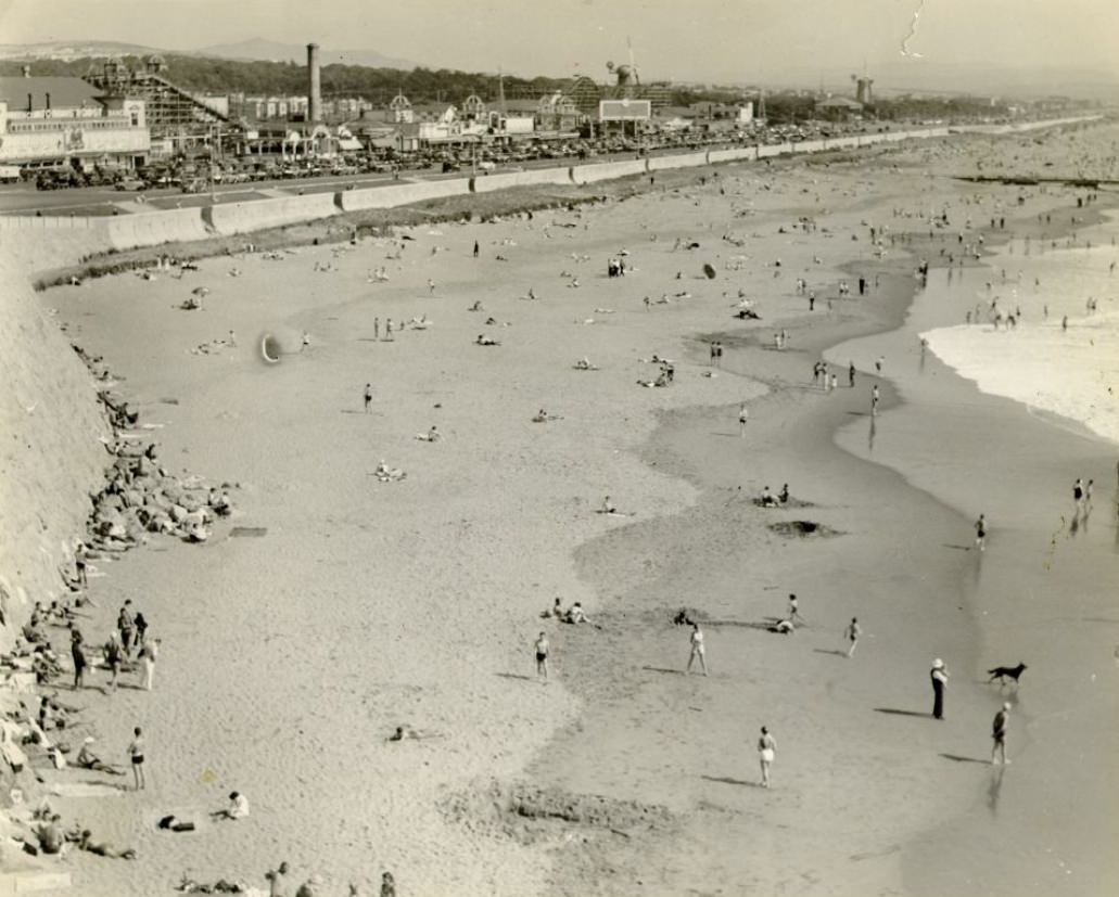 #61 Sunbathers at Ocean Beach in the 1930s