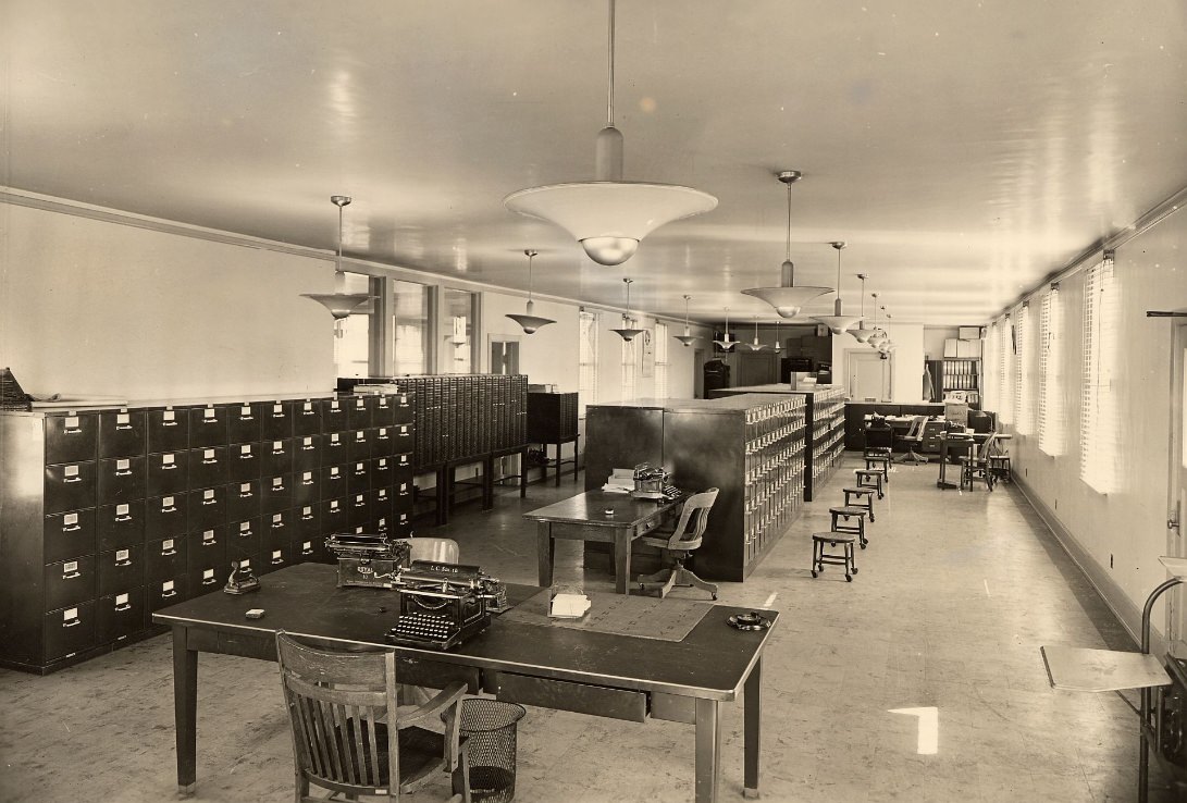#79 Identification Bureau in Old Hall of Justice, 1939