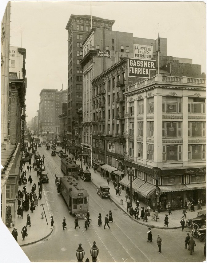 #95 Geary Street near Union Square in the 1930s