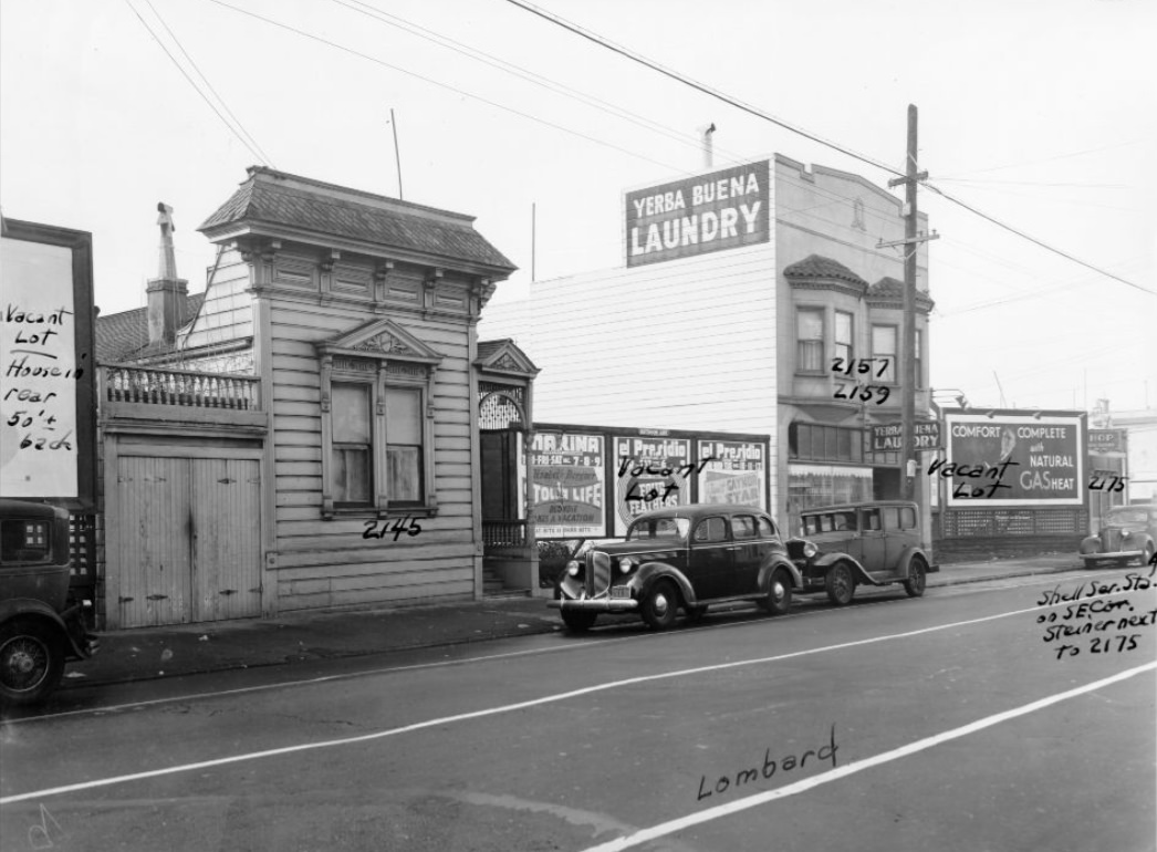 #125 2100 block of Lombard Street, 1939