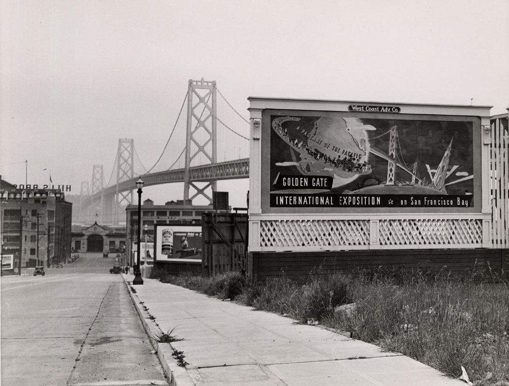 #131 View of the Bay Bridge from Harrison Street, 1930s