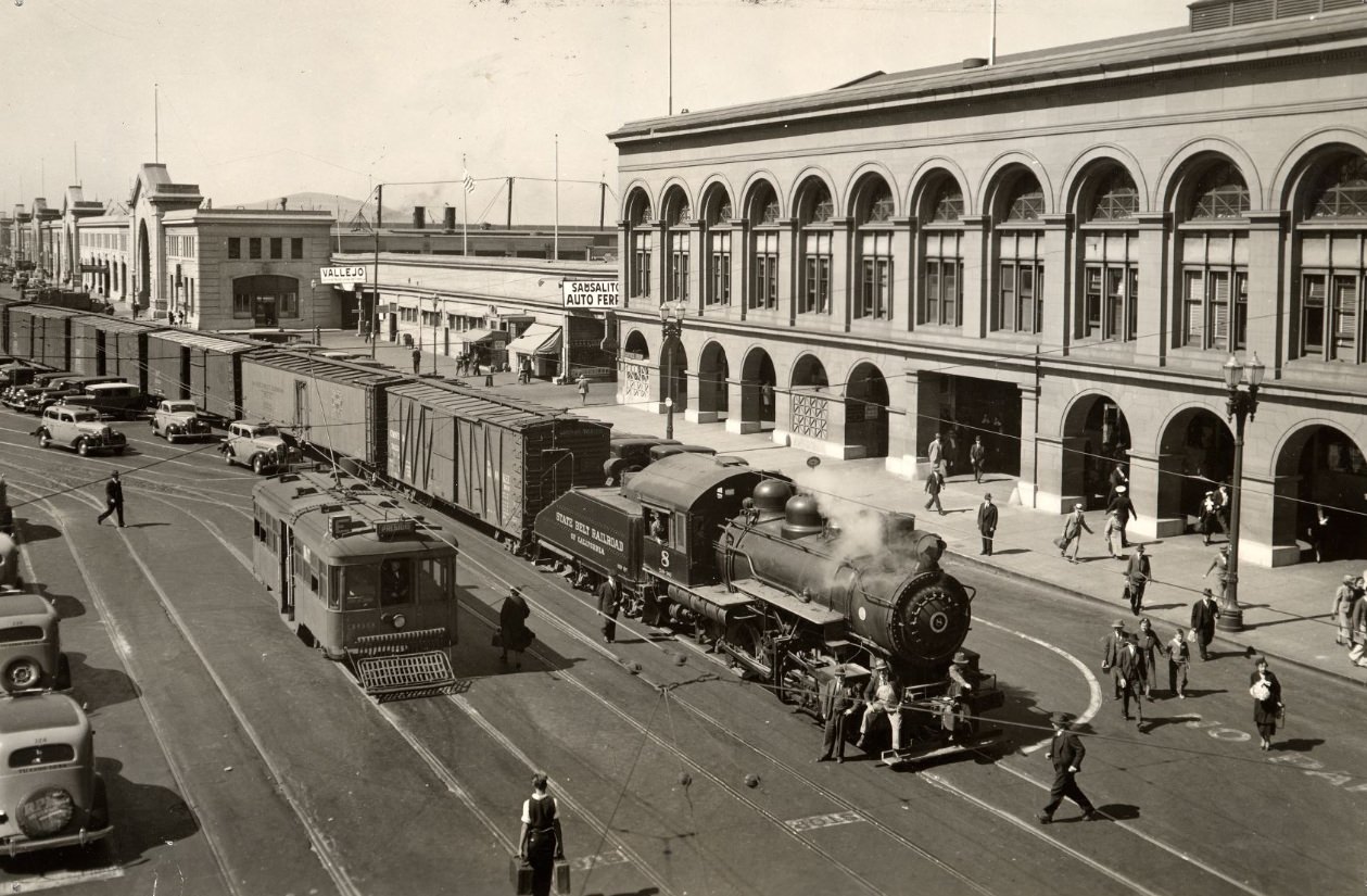 #157 State Belt Railroad of California at Embarcadero, 1938