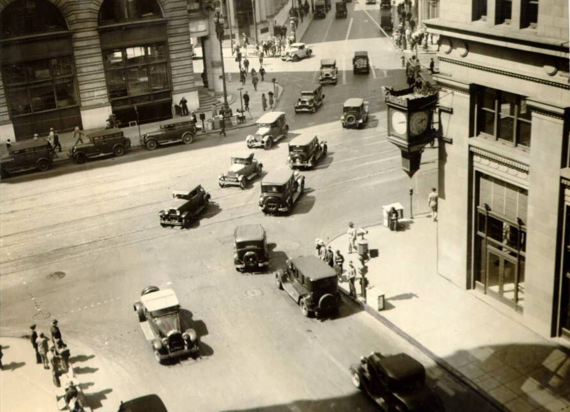 #171 Montgomery Street intersection, 1930
