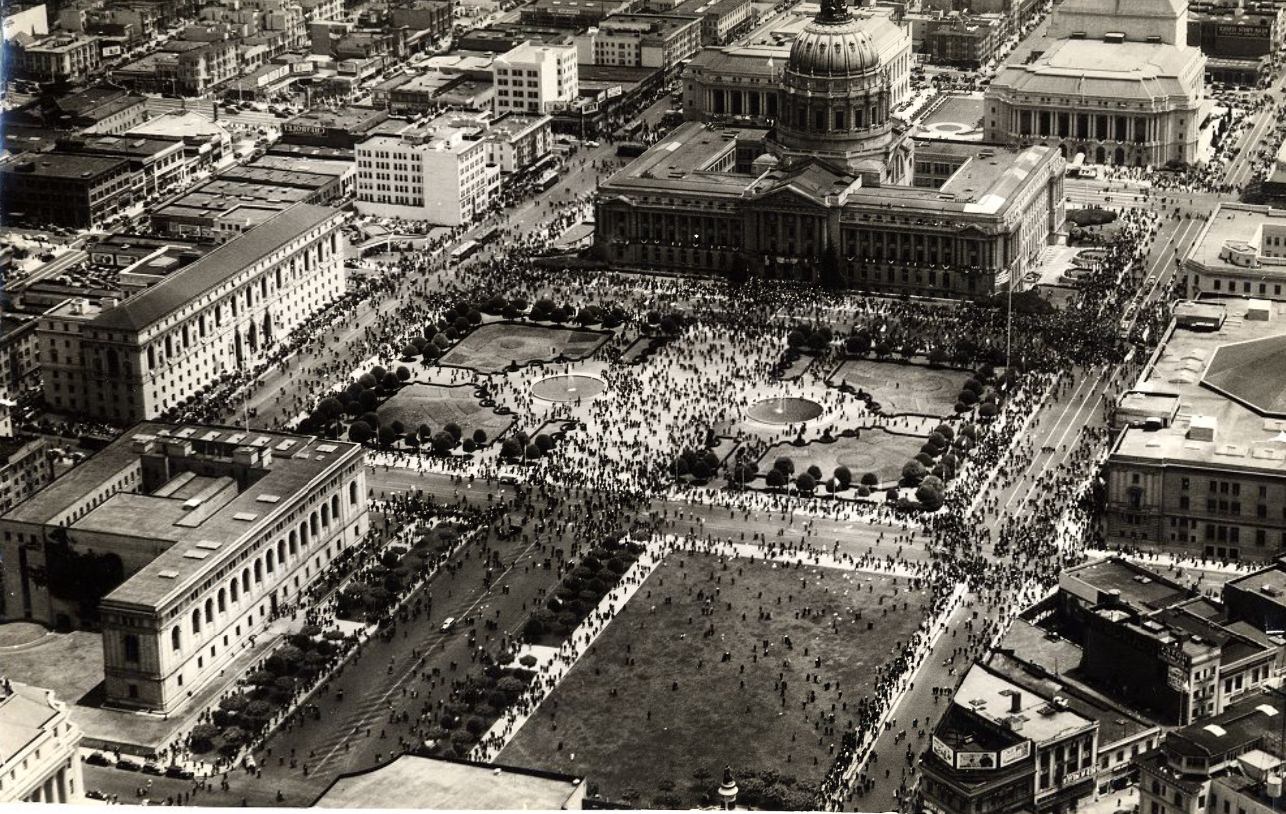 #56 Aerial view of the Civic Center, 1938