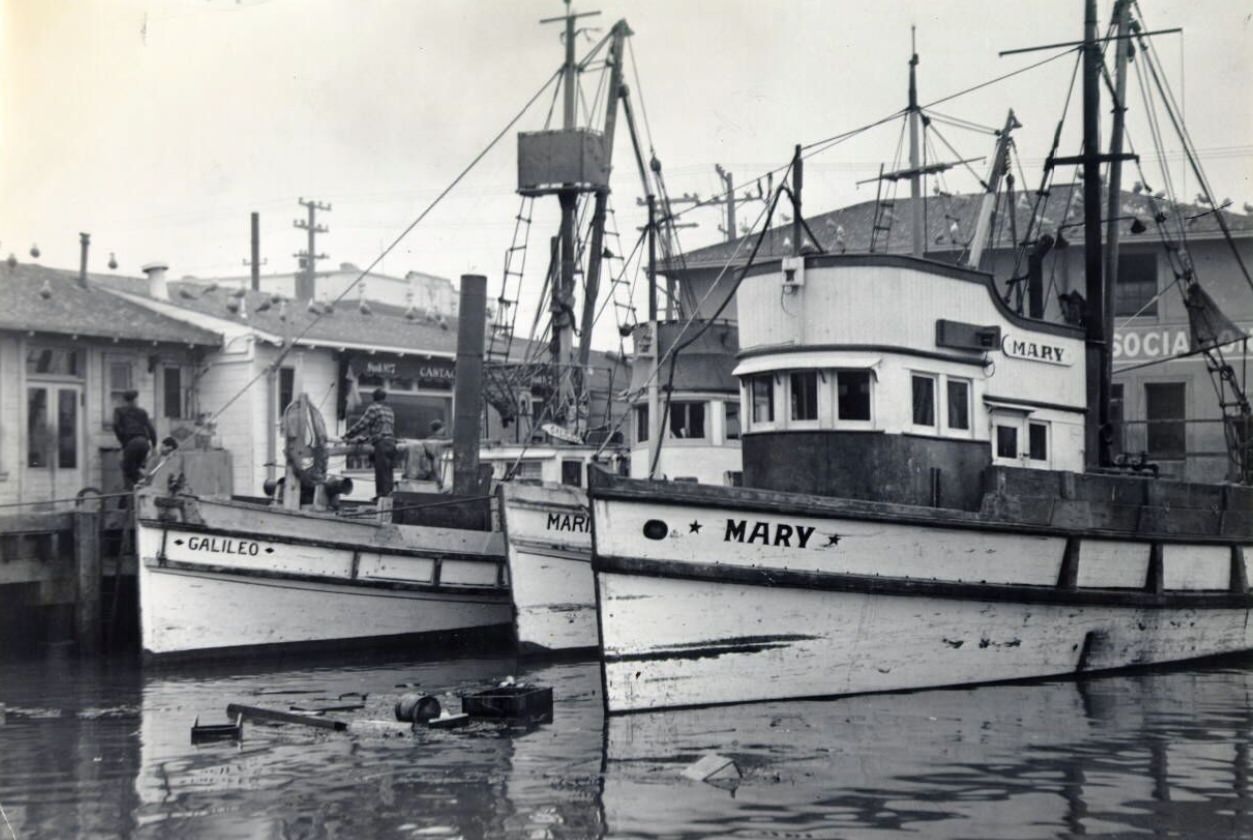 #75 Fishing boats at Fisherman’s Wharf, 1937
