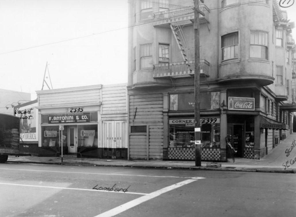 #80 Lombard at Scott Street, 1939