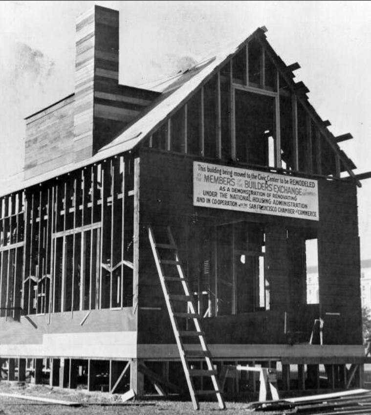 #87 Home reconstruction in the Civic Center, 1934