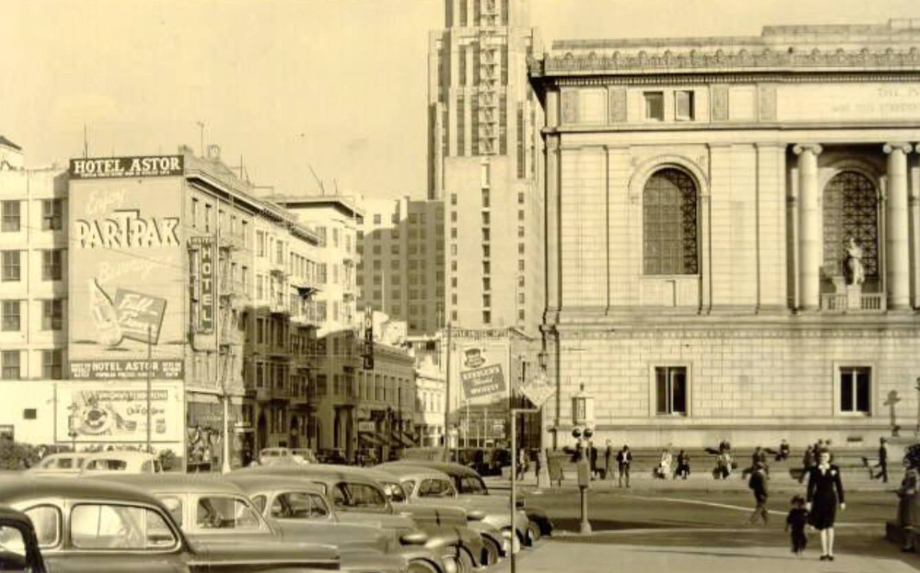 #139 Civic Center district on Larkin Street, 1945
