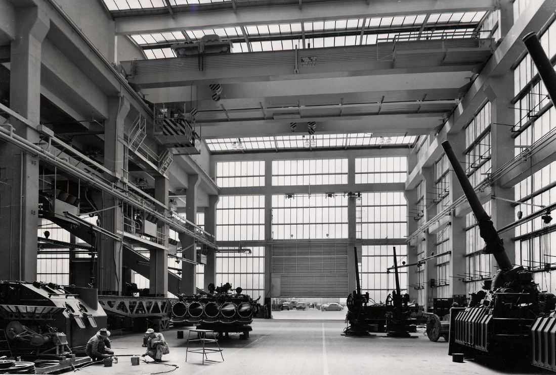 #153 Shop Crane Bay at Hunters Point Naval Shipyard, 1948